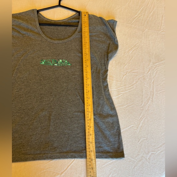 Von Dutch Gray and Green Relaxed Boxy Tee - Picture 4 of 5